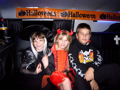 Kids trip on Halloween night